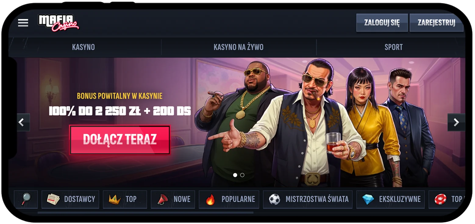 MafiaCasino - Polskie Kasyno Online z Tysiącami Gier i Pełną Lokalizacją